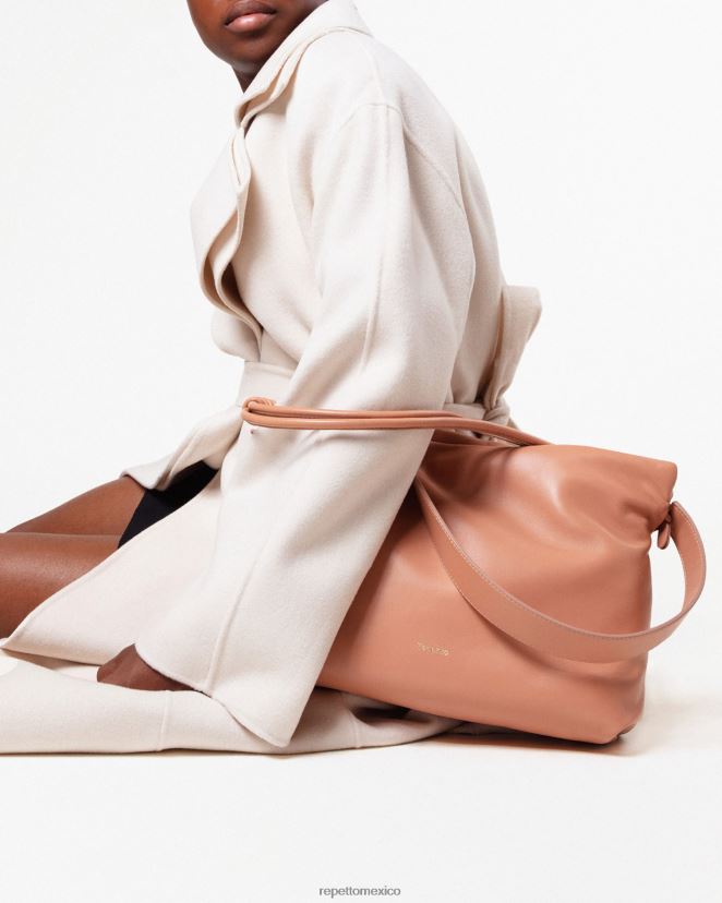 Repetto mujer bolsa de penacho clavel desnudo accesorios H2NF2L286