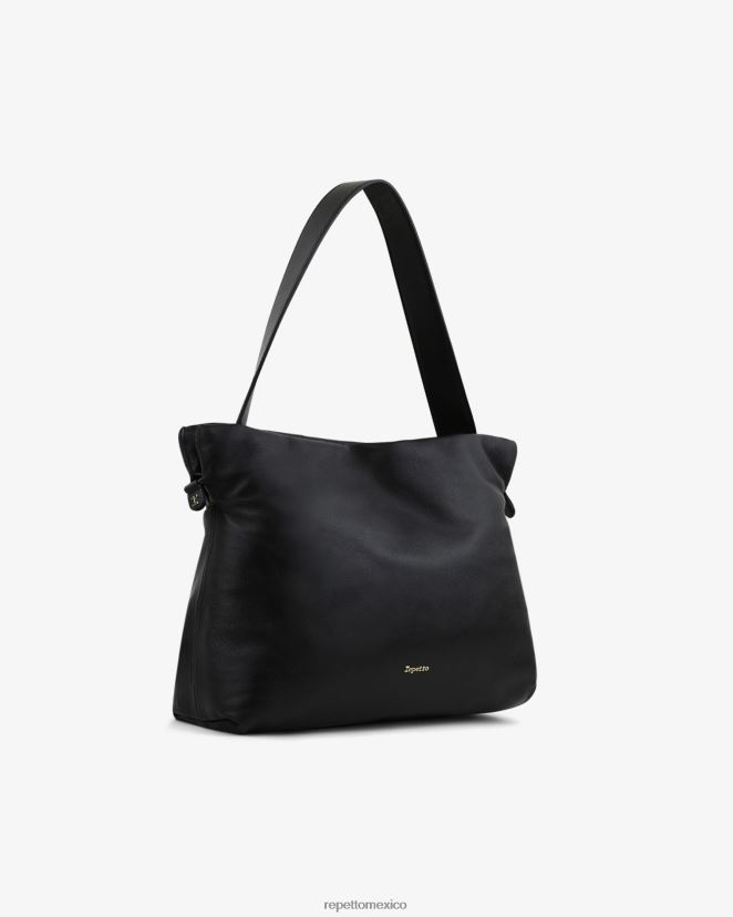 Repetto mujer bolsa de penacho negro accesorios H2NF2L288