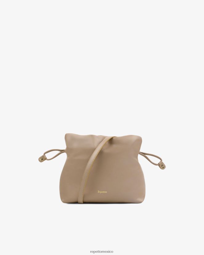 Repetto mujer bolsa de pluma de poids beige cachemira accesorios H2NF2L272