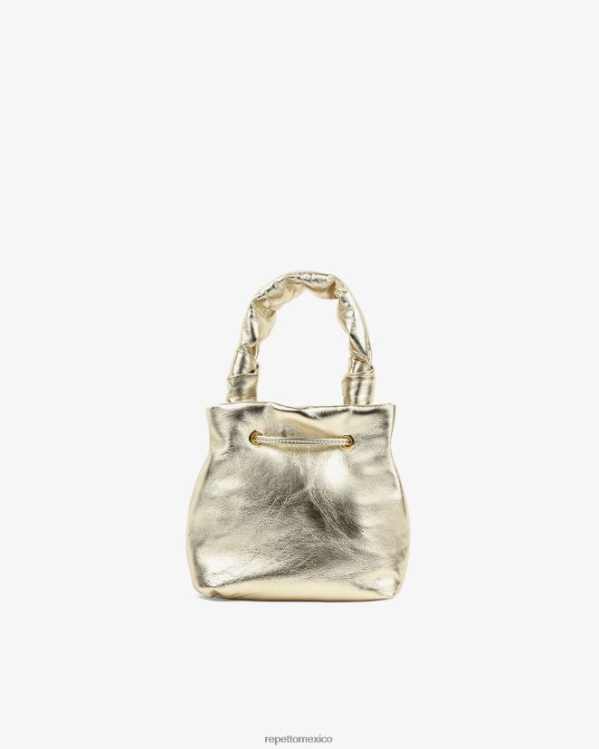 Repetto mujer bolso tendresse petite luz de oro accesorios H2NF2L279