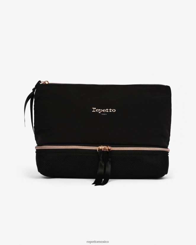Repetto mujer joy estuche pequeño para zapatos de baile negro accesorios H2NF2L629