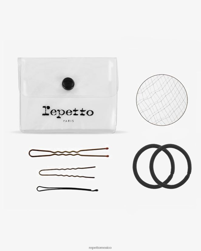 Repetto mujer kit de pelo para moño de baile oscuro accesorios H2NF2L635