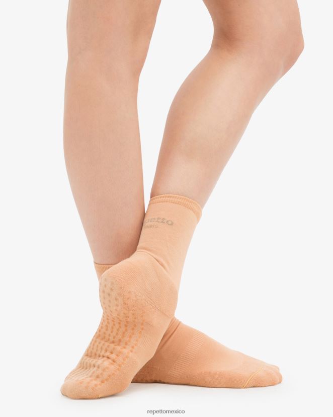Repetto mujer calcetines antideslizantes para calentar beige tostado accesorios H2NF2L546