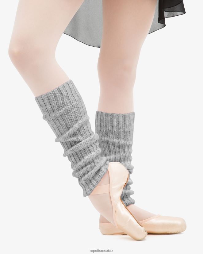 Repetto mujer calientapiernas gris claro texturizado accesorios H2NF2L523