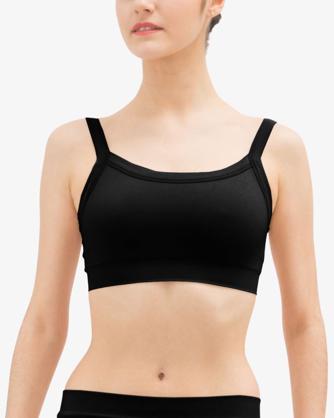 Repetto mujer top corto sin costuras negro ropa H2NF2L621