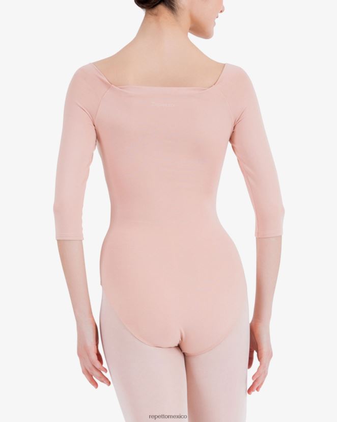 Repetto mujer Leotardo mangas 3/4 desnudo ropa H2NF2L438