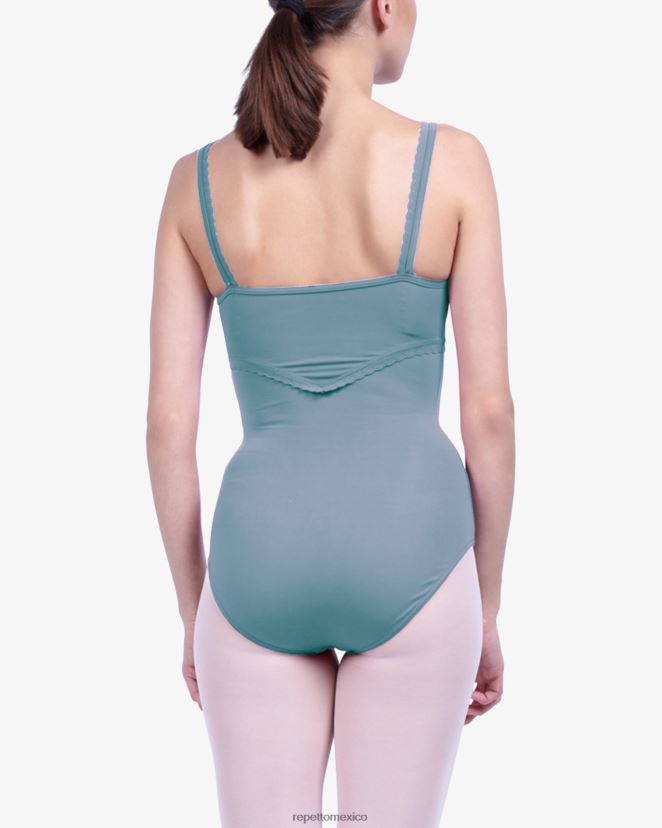 Repetto mujer Maillot con detalles de acabados elegantes azul esmeralda ropa H2NF2L461