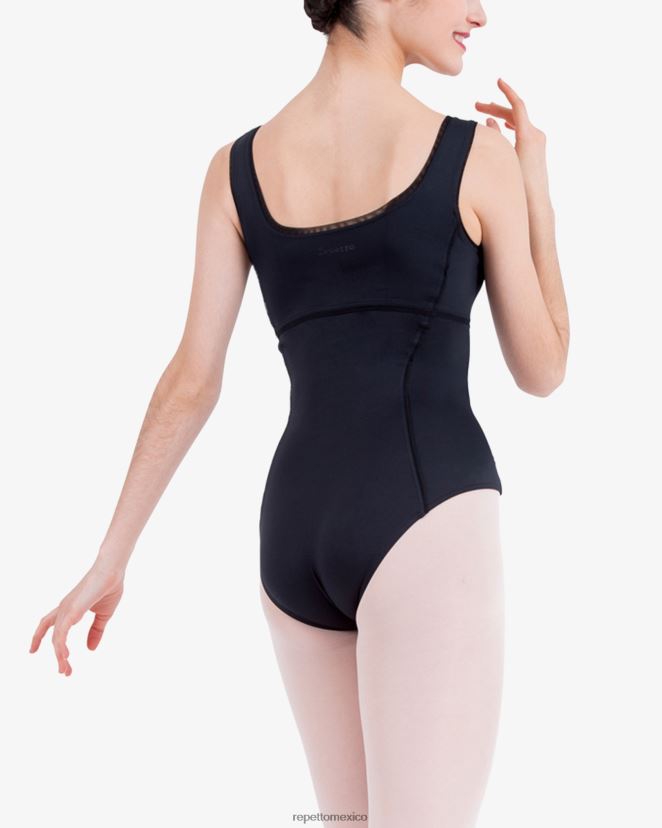 Repetto mujer leotardo con tirantes grandes negro ropa H2NF2L479