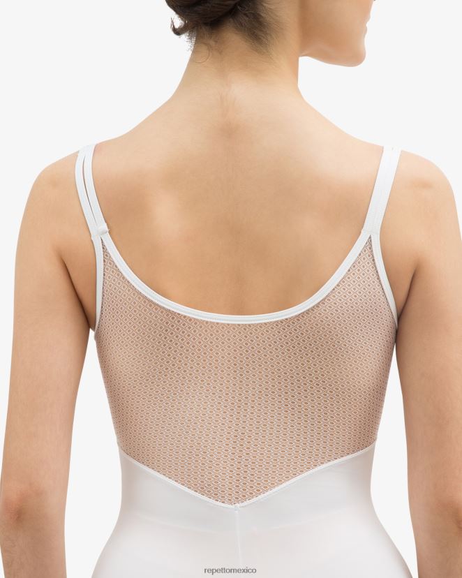 Repetto mujer leotardo de encaje blanco ropa H2NF2L443