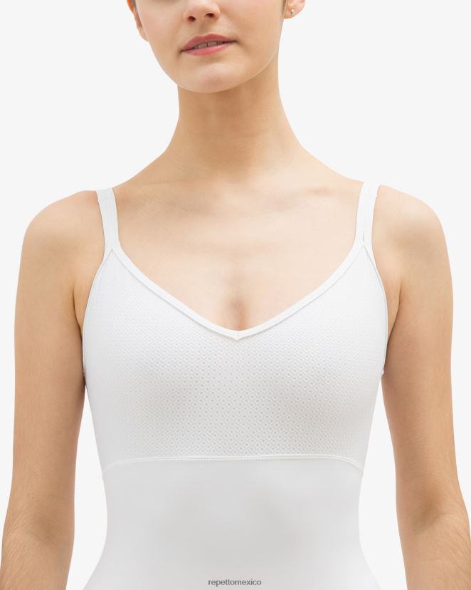 Repetto mujer leotardo de encaje blanco ropa H2NF2L443
