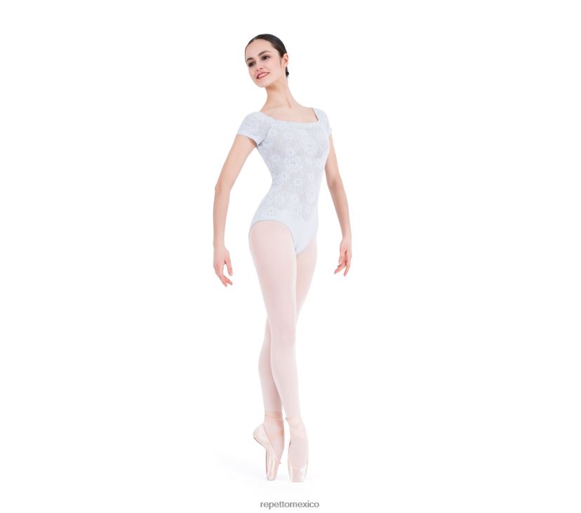 Repetto mujer leotardo de encaje de manga corta moda ropa H2NF2L460