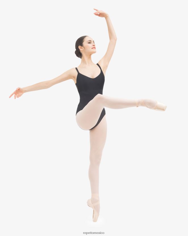 Repetto mujer leotardo de encaje negro ropa H2NF2L469