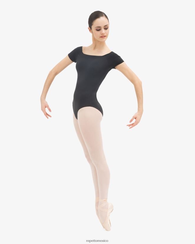 Repetto mujer leotardo de manga corta negro ropa H2NF2L483