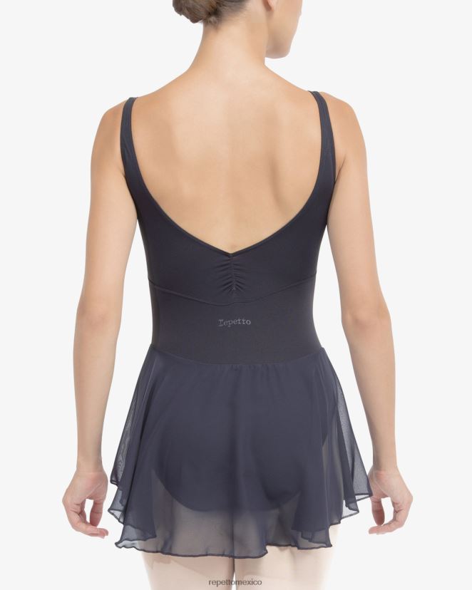 Repetto mujer túnica de tirantes finos azul medianoche ropa H2NF2L433
