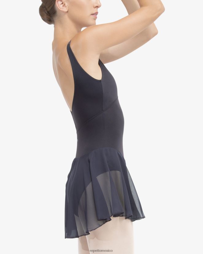 Repetto mujer túnica de tirantes finos azul medianoche ropa H2NF2L433