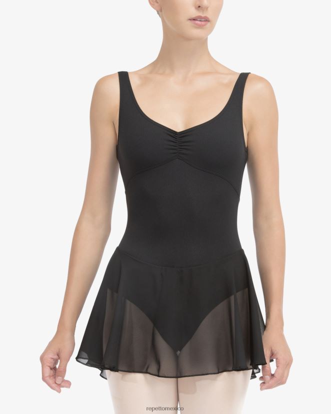 Repetto mujer túnica de tirantes finos negro ropa H2NF2L480