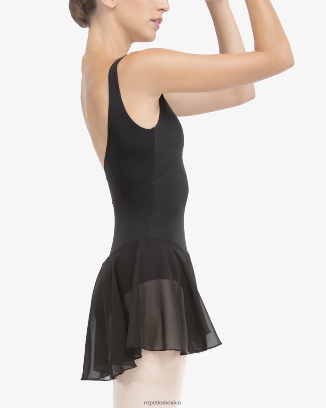 Repetto mujer túnica de tirantes finos negro ropa H2NF2L480