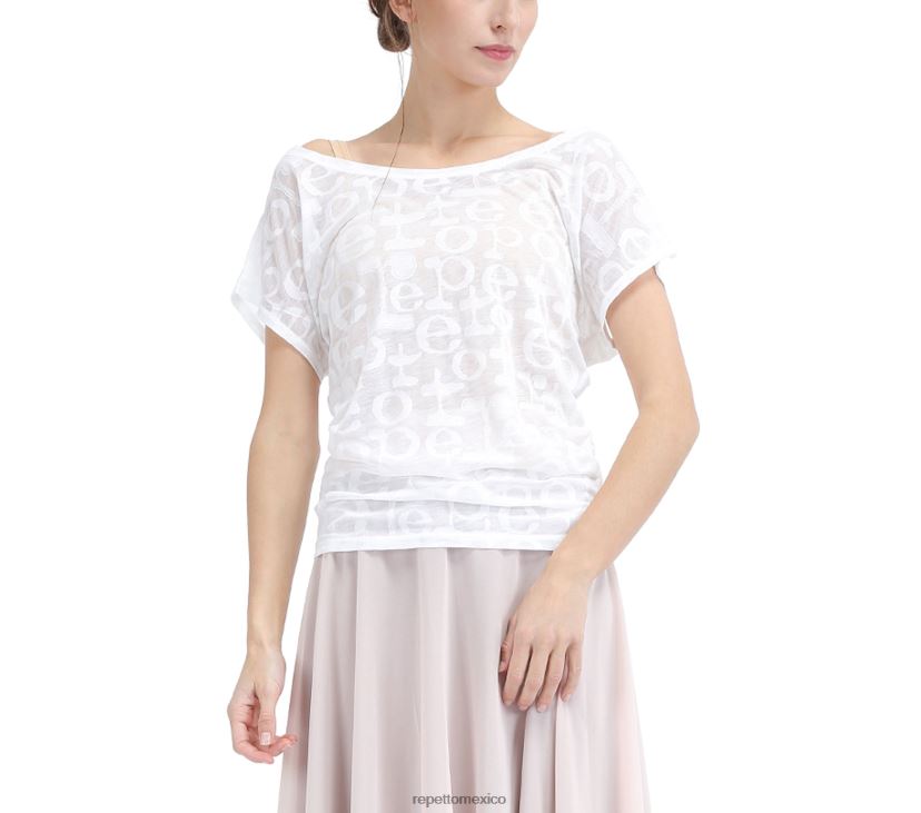 Repetto mujer camiseta transparente moda ropa H2NF2L550