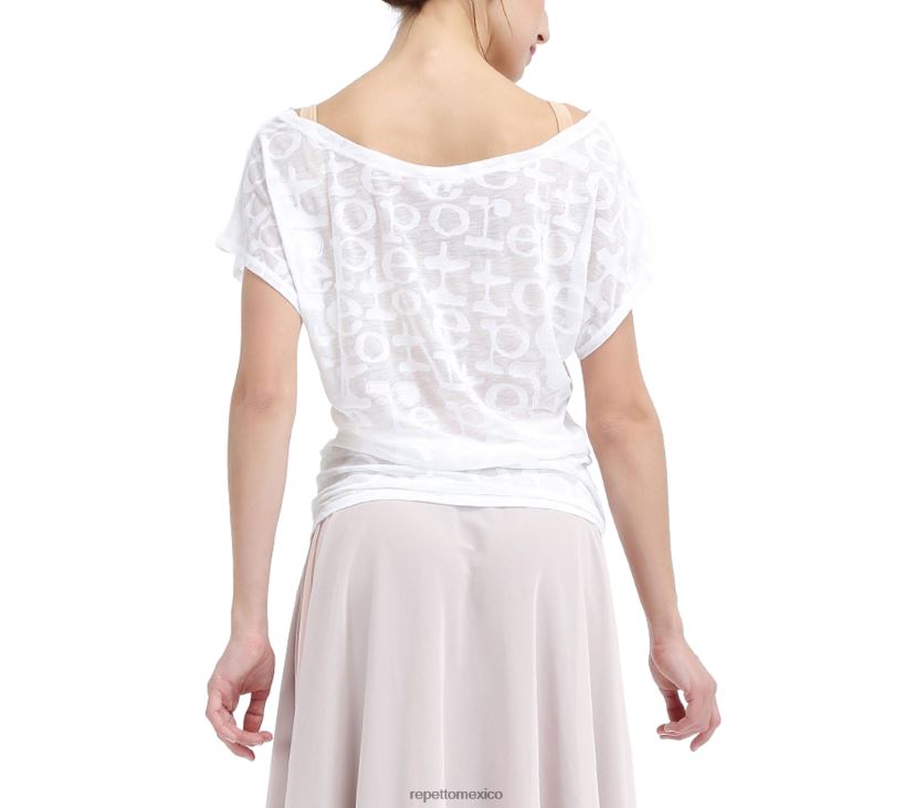 Repetto mujer camiseta transparente moda ropa H2NF2L550
