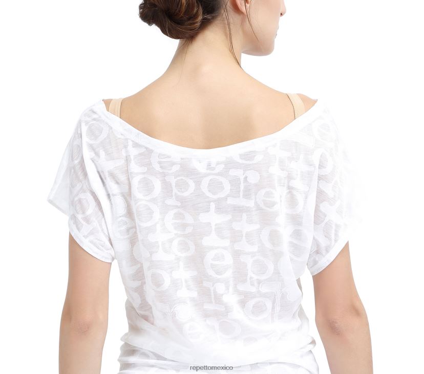 Repetto mujer camiseta transparente moda ropa H2NF2L550