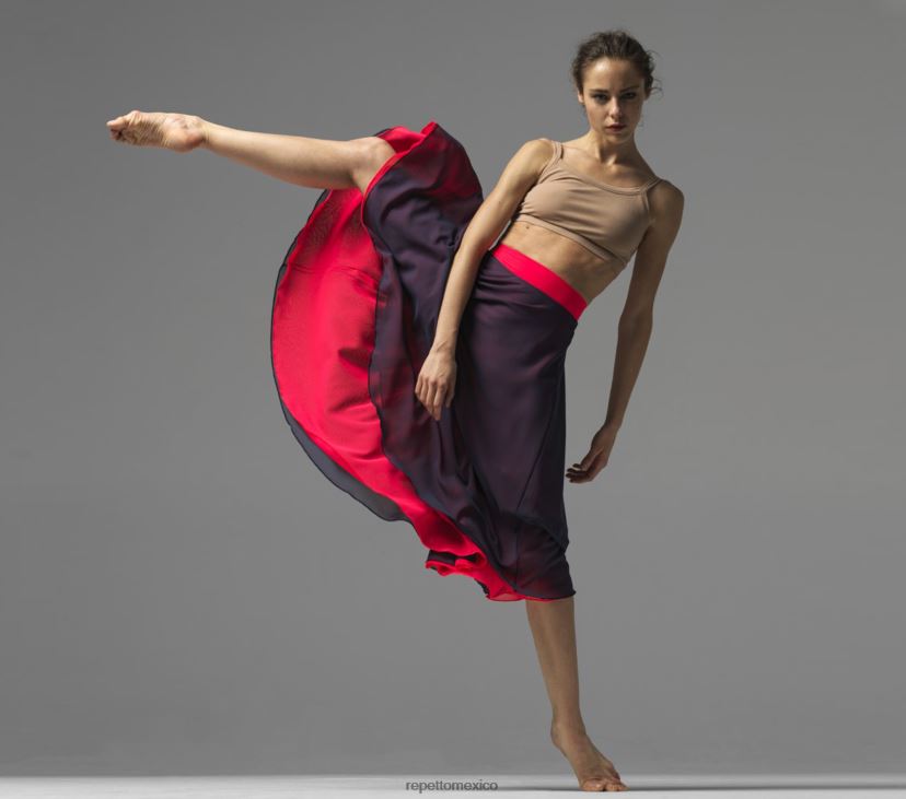 Repetto mujer falda de ensayo reversible moda ropa H2NF2L509