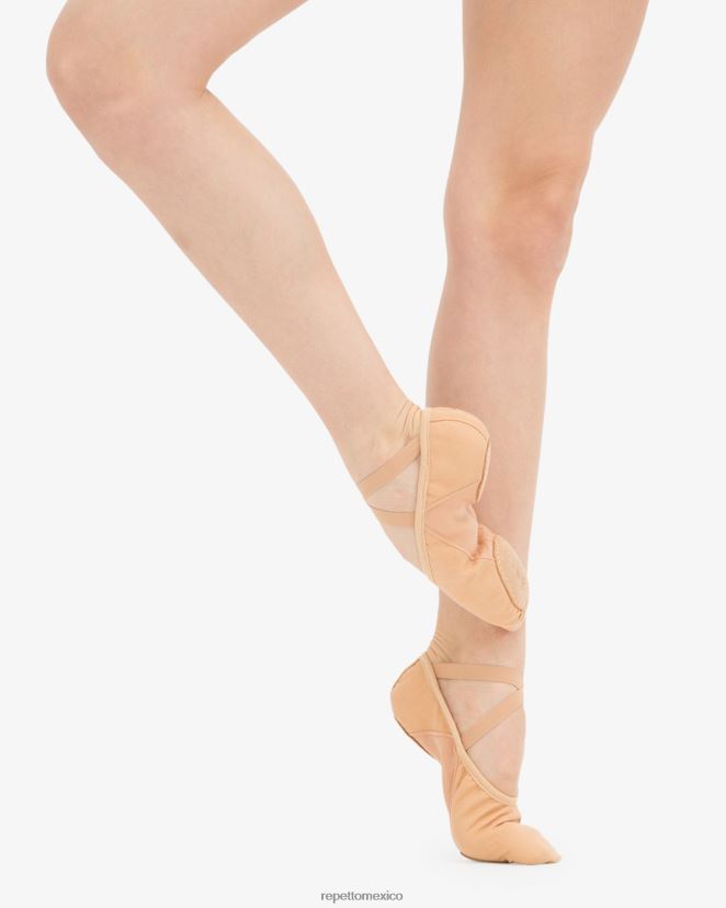 Repetto mujer zapatillas de ballet suaves profesionales con suela dividida (ancho medio) beige tostado calzado H2NF2L603