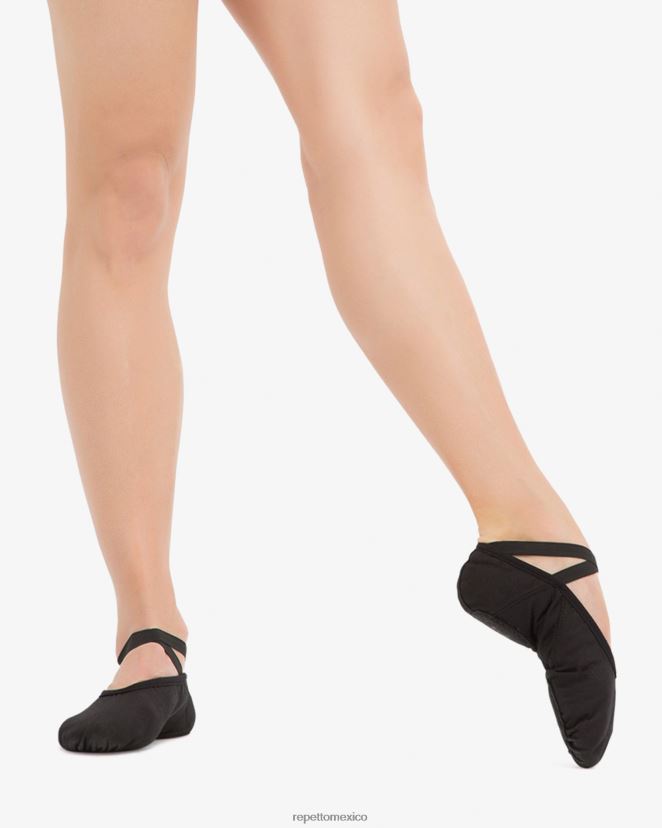 Repetto mujer zapatillas de ballet suaves profesionales con suela partida negro calzado H2NF2L599