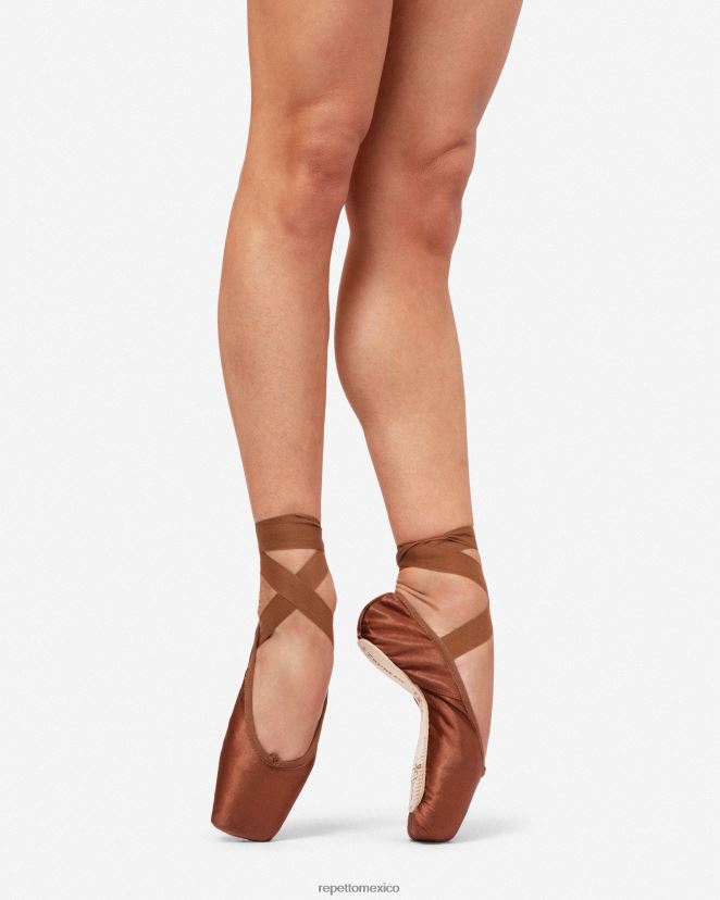 Repetto mujer Zapatos de punta Alicia - suela dura de caja grande marrón hielo calzado H2NF2L564