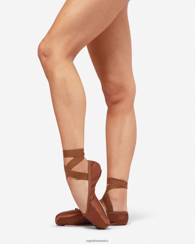 Repetto mujer Zapatos de punta Alicia - suela dura de caja grande marrón hielo calzado H2NF2L564