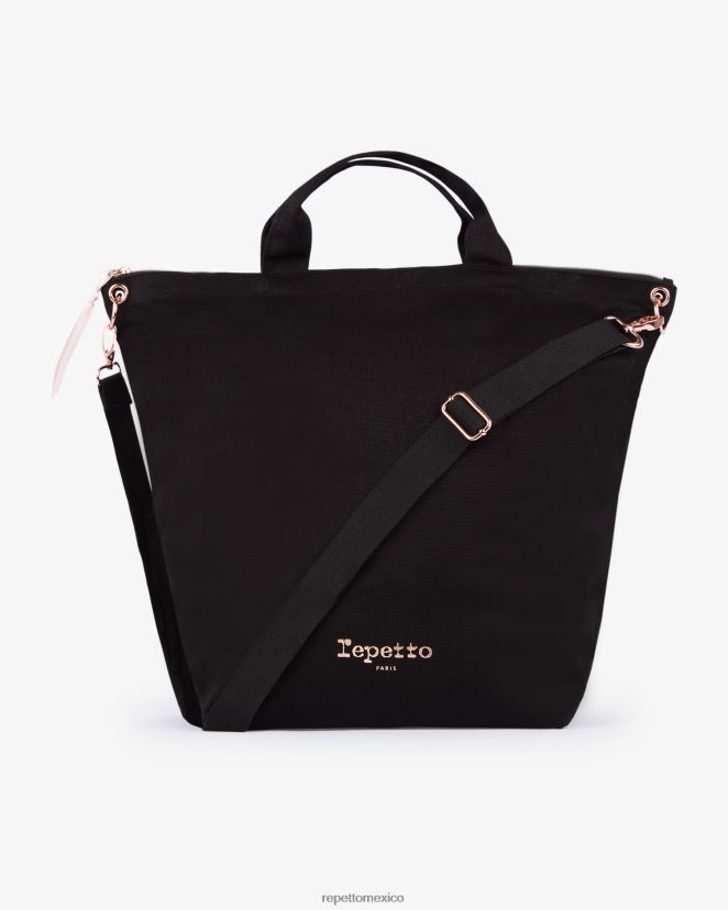 Repetto mujer bolsa crossbody con paso negro accesorios H2NF2L431