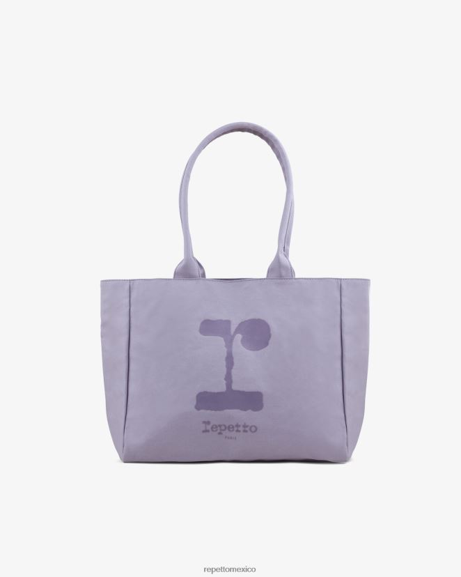 Repetto mujer bolsa de compras "r" morado brumoso accesorios H2NF2L424