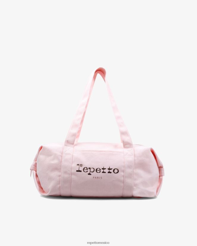 Repetto mujer bolsa de lona de algodón talla m Rosa palido accesorios H2NF2L400