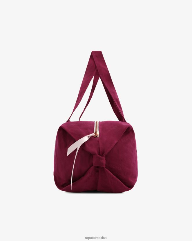 Repetto mujer bolsa de lona de algodón talla m nenúfar rosa accesorios H2NF2L402