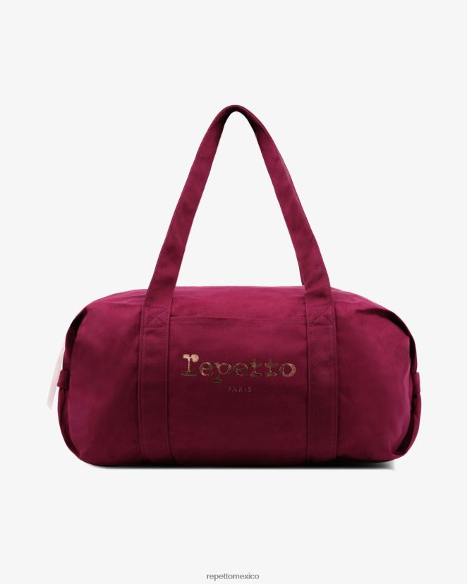Repetto mujer bolsa de lona de algodón tamaño l nenúfar rosa accesorios H2NF2L414