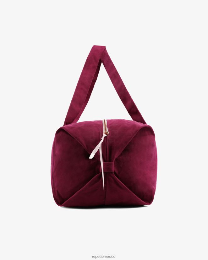 Repetto mujer bolsa de lona de algodón tamaño l nenúfar rosa accesorios H2NF2L414