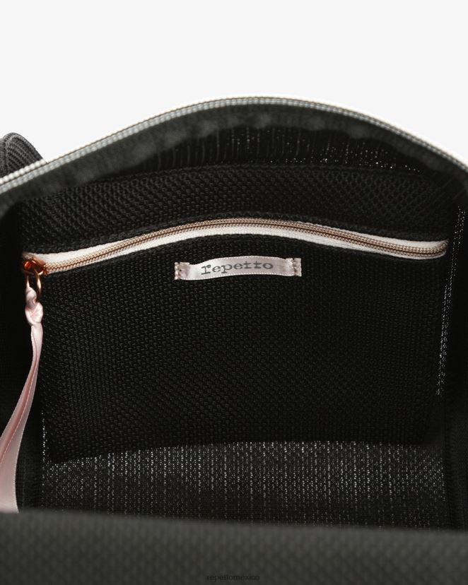 Repetto mujer bolsa de lona de malla talla l negro accesorios H2NF2L419