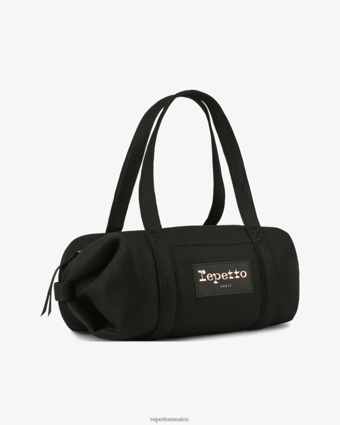 Repetto mujer bolsa de lona de malla talla m negro accesorios H2NF2L409