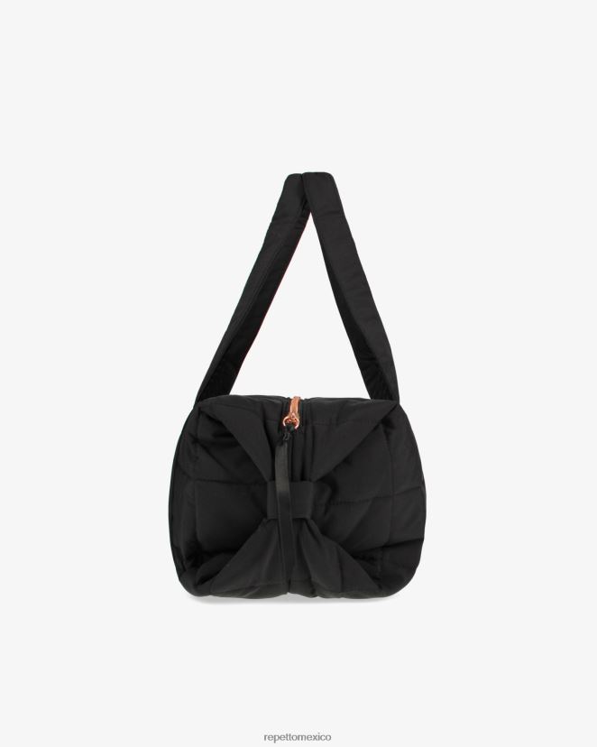 Repetto mujer bolso de lona acolchado de nailon talla m negro accesorios H2NF2L407