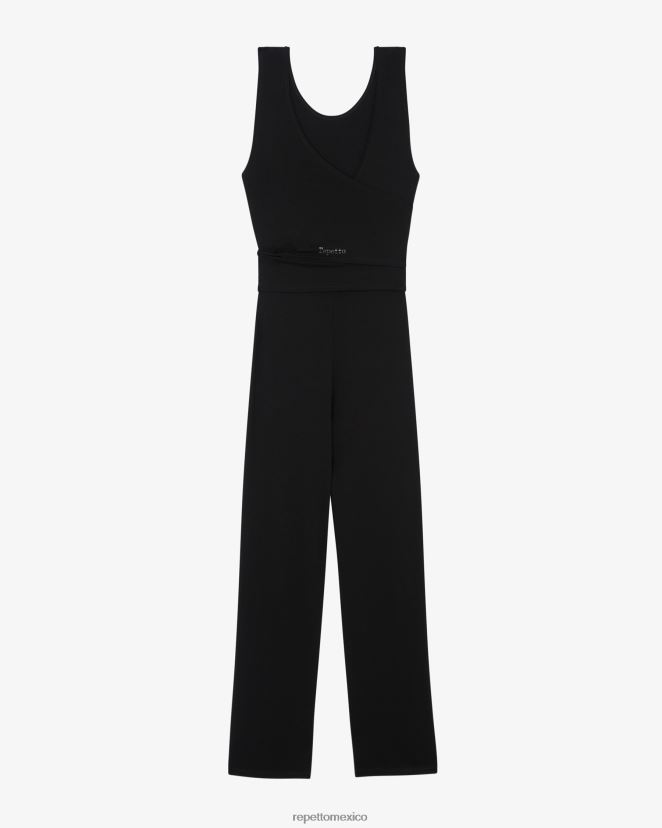 Repetto mujer mono para atar negro ropa H2NF2L368
