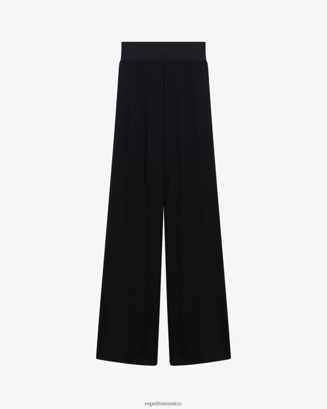 Repetto mujer pantalones de cintura alta negro ropa H2NF2L372