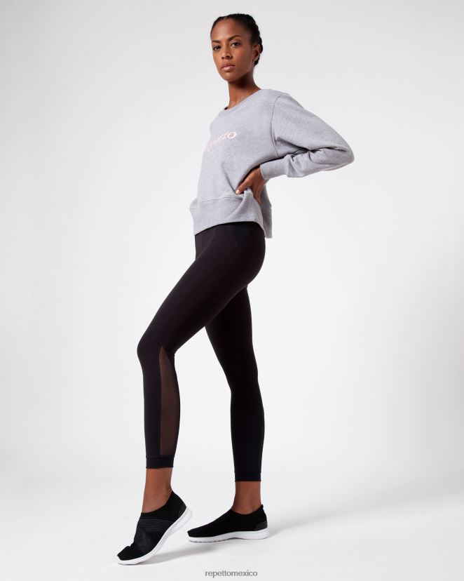 Repetto mujer camisa de entrenamiento gris claro moteado ropa H2NF2L357