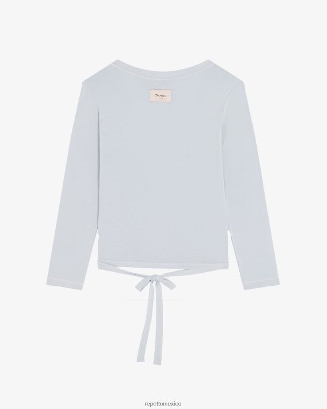 Repetto mujer envolver Perla gris ropa H2NF2L363