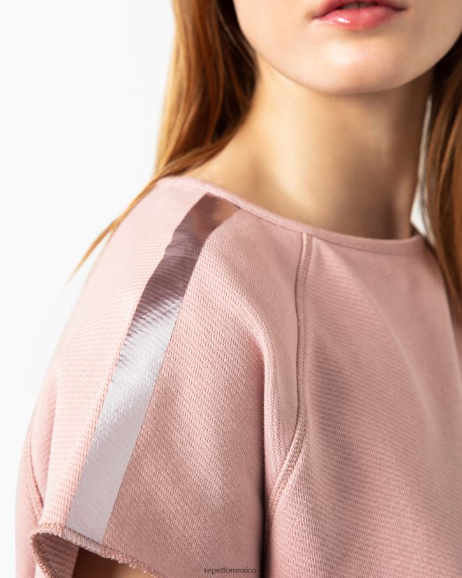 Repetto mujer sudadera con gráfico de manga corta meñique ropa H2NF2L367