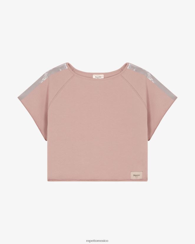 Repetto mujer sudadera con gráfico de manga corta meñique ropa H2NF2L367