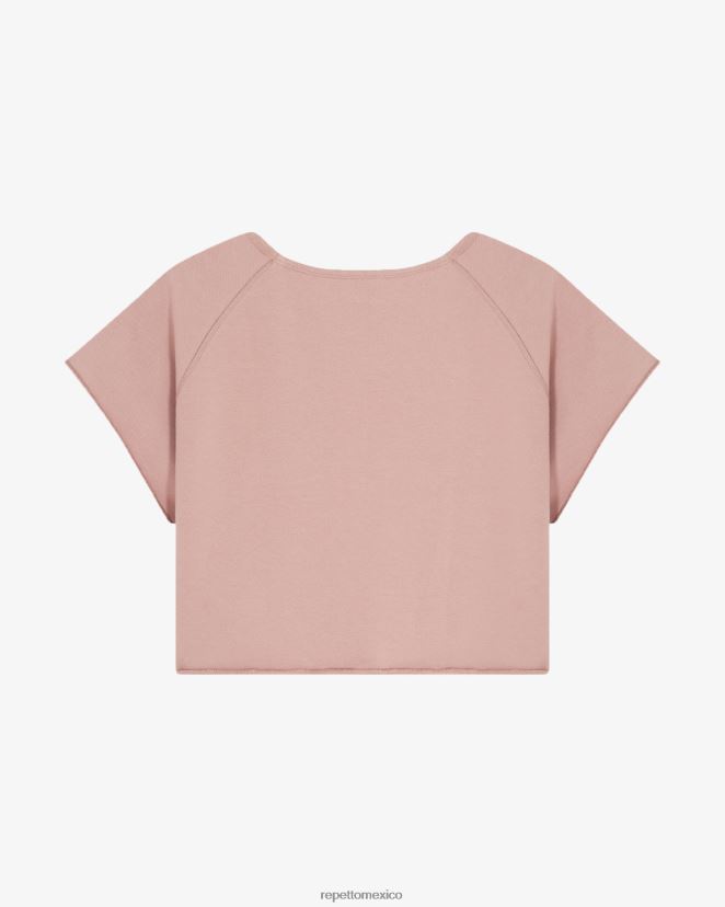 Repetto mujer sudadera con gráfico de manga corta meñique ropa H2NF2L367