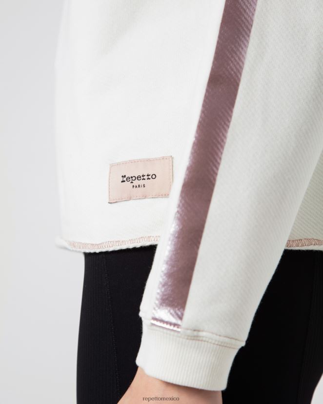 Repetto mujer sudadera gráfica blanco marfil ropa H2NF2L365