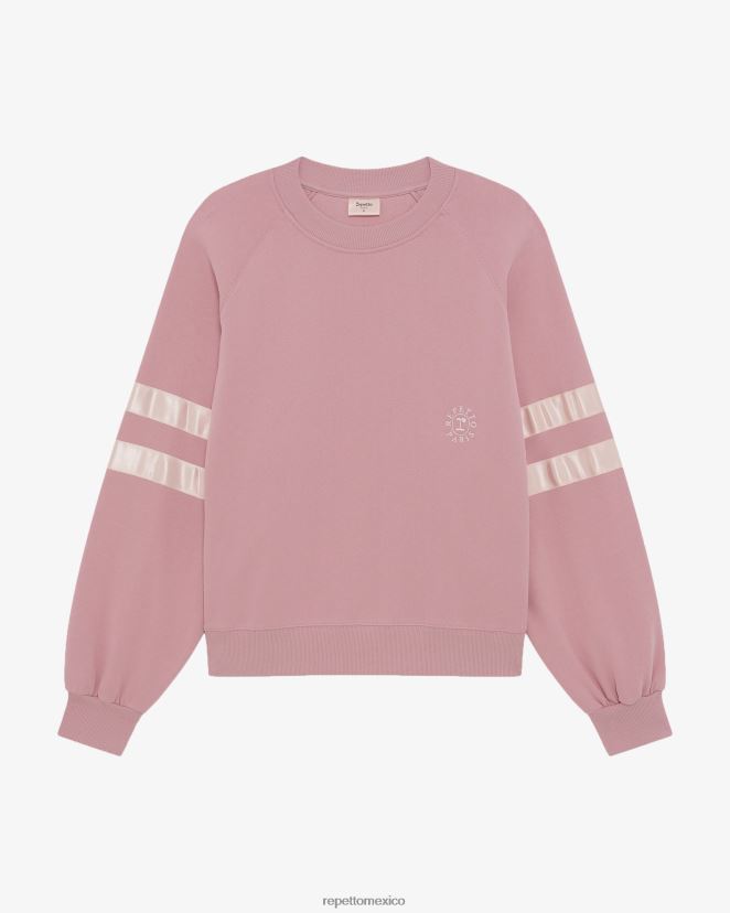 Repetto mujer sudadera satinada el rosado ropa H2NF2L352