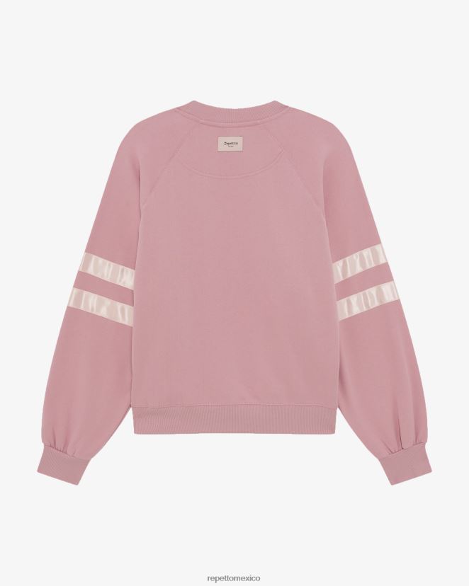 Repetto mujer sudadera satinada el rosado ropa H2NF2L352
