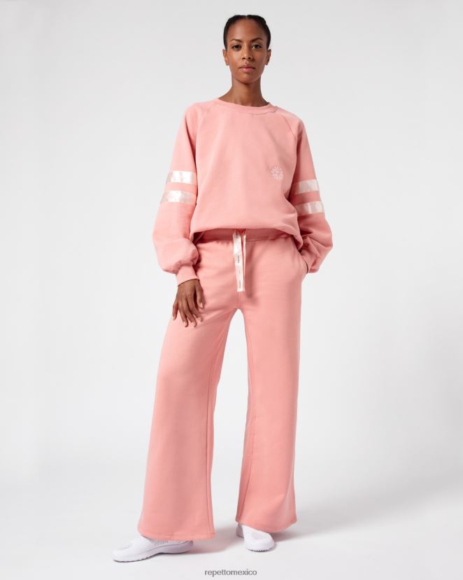 Repetto mujer sudadera satinada rubor rosa ropa H2NF2L349