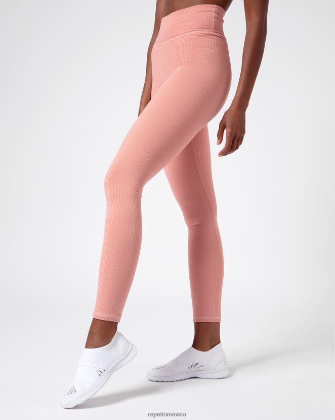 Repetto mujer leggins de canalé rubor rosa ropa H2NF2L300